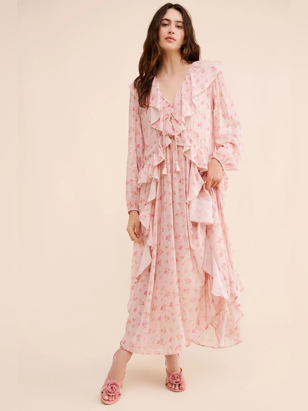 Spell & The Gypsy Fleur Ruffle Gown size XL